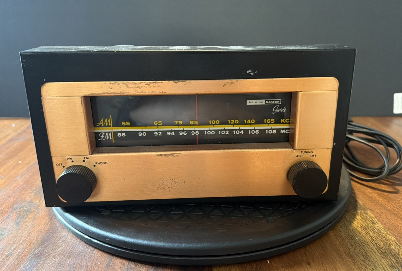 Harman Kardon Guide A-200 AM FM Tube Tuner Vintage Hi-Fi Radio B.176