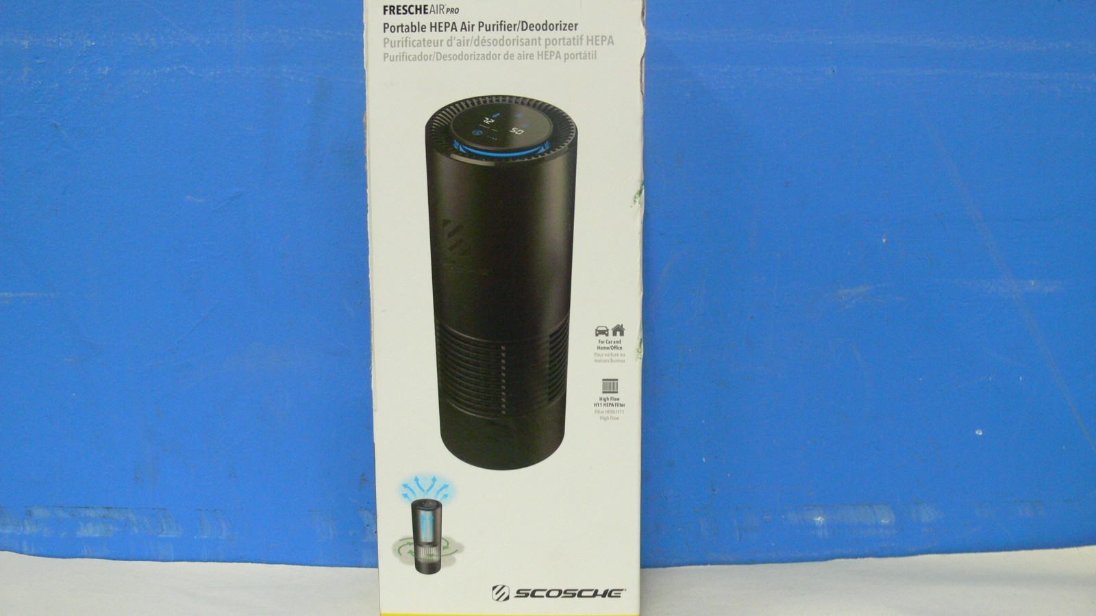 Scosche Fresche Air Portable HEPA Air Purifier AFP2-SP For Cars
