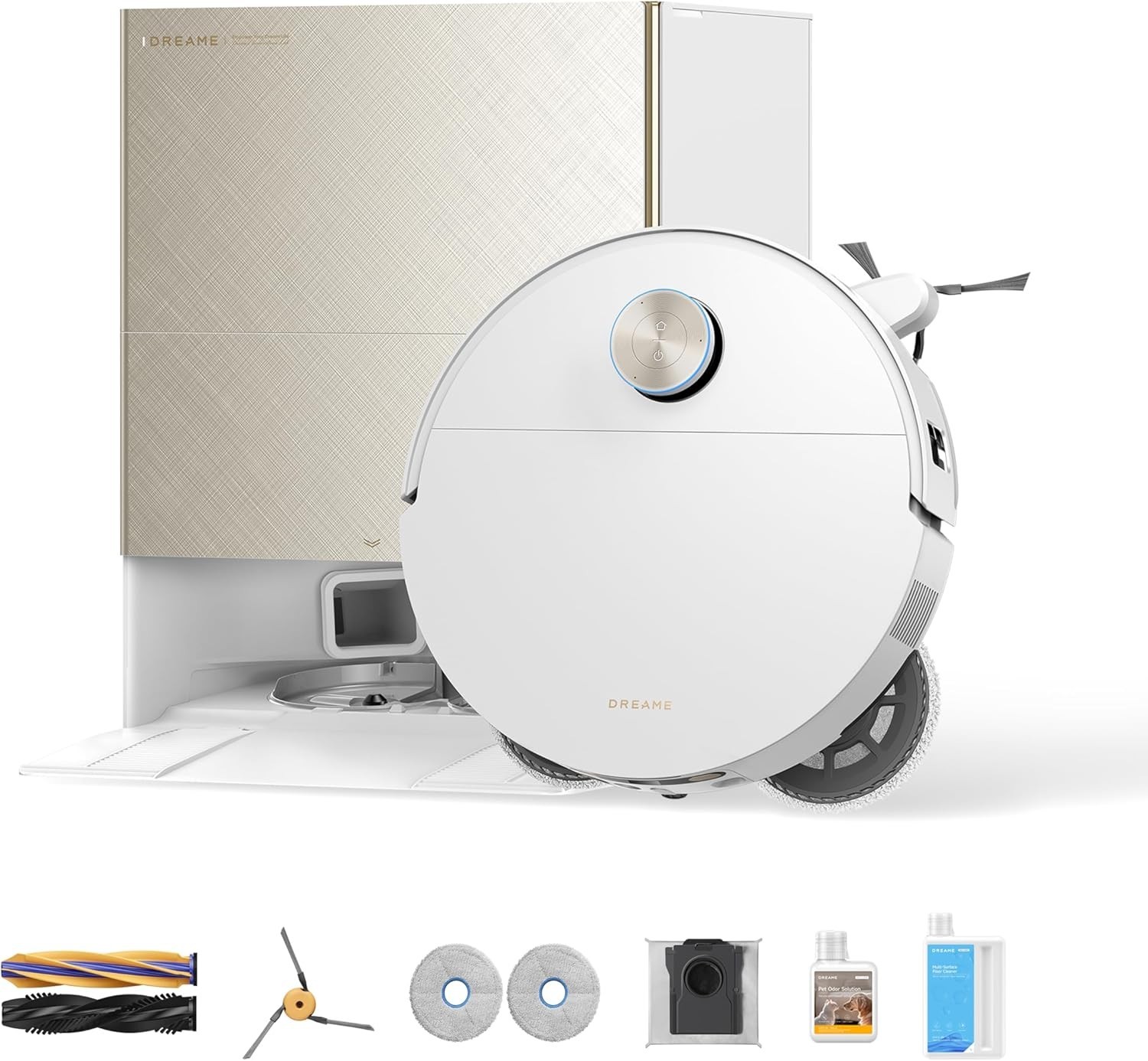 DREAME X60 Max Ultra Complete Robot Vacuum and Mop, Ultra-Thin Design, 35,000Pa