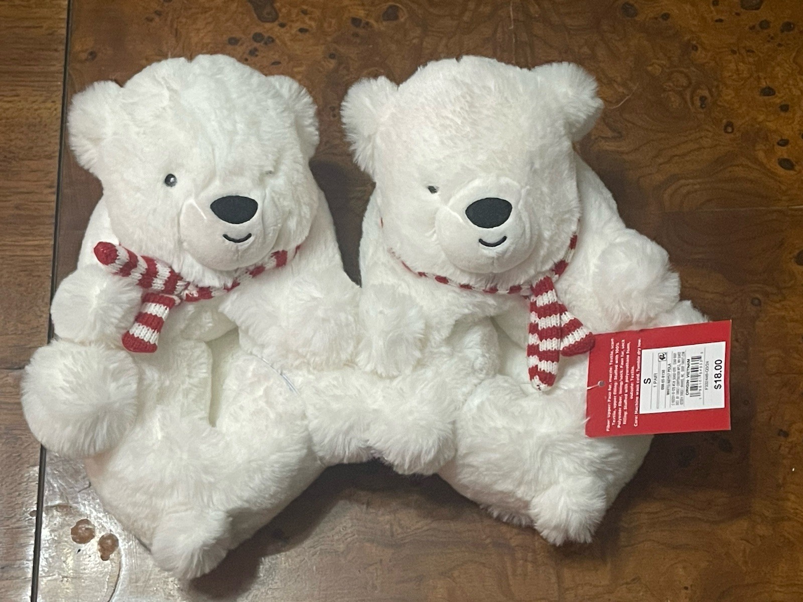 Wondershop Kids Slippers - Polar Bear - Holiday Christmas Size S (13-1) New