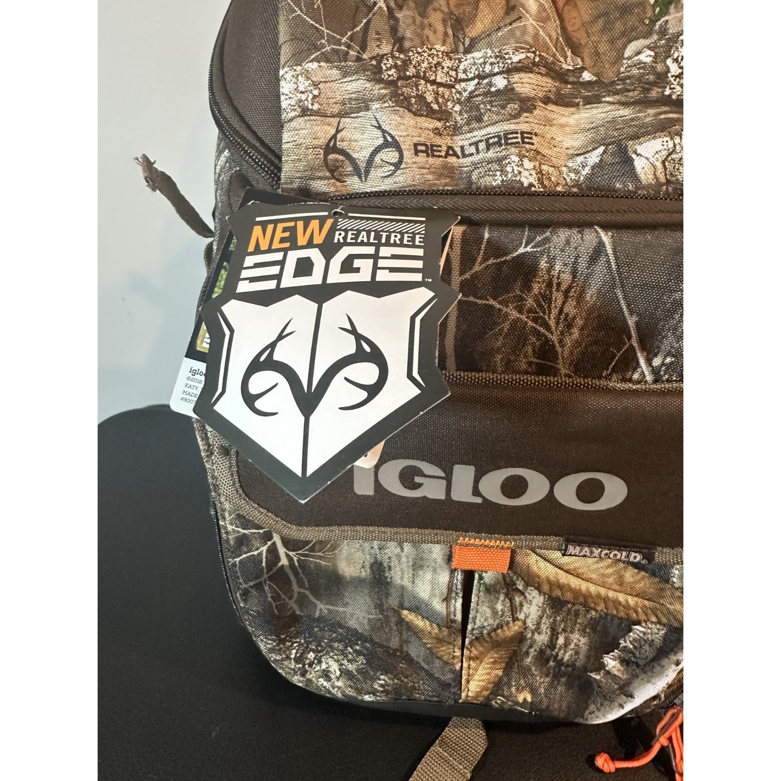 Igloo MaxCold Realtree Edge Camo Backpack Cooler Bag 32 Can Capacity New