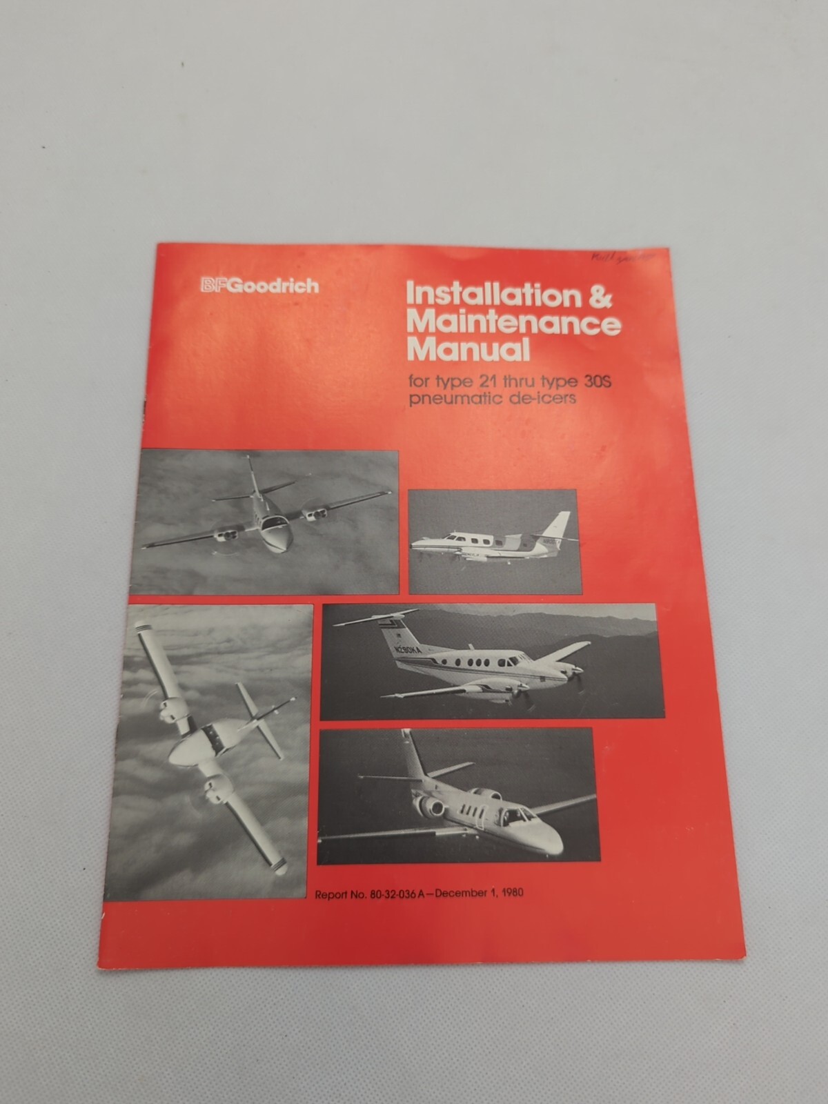 B.F. Goodrich - Type 21-Type 30S Pneumatic De-Icers Install & Maintenance Manual