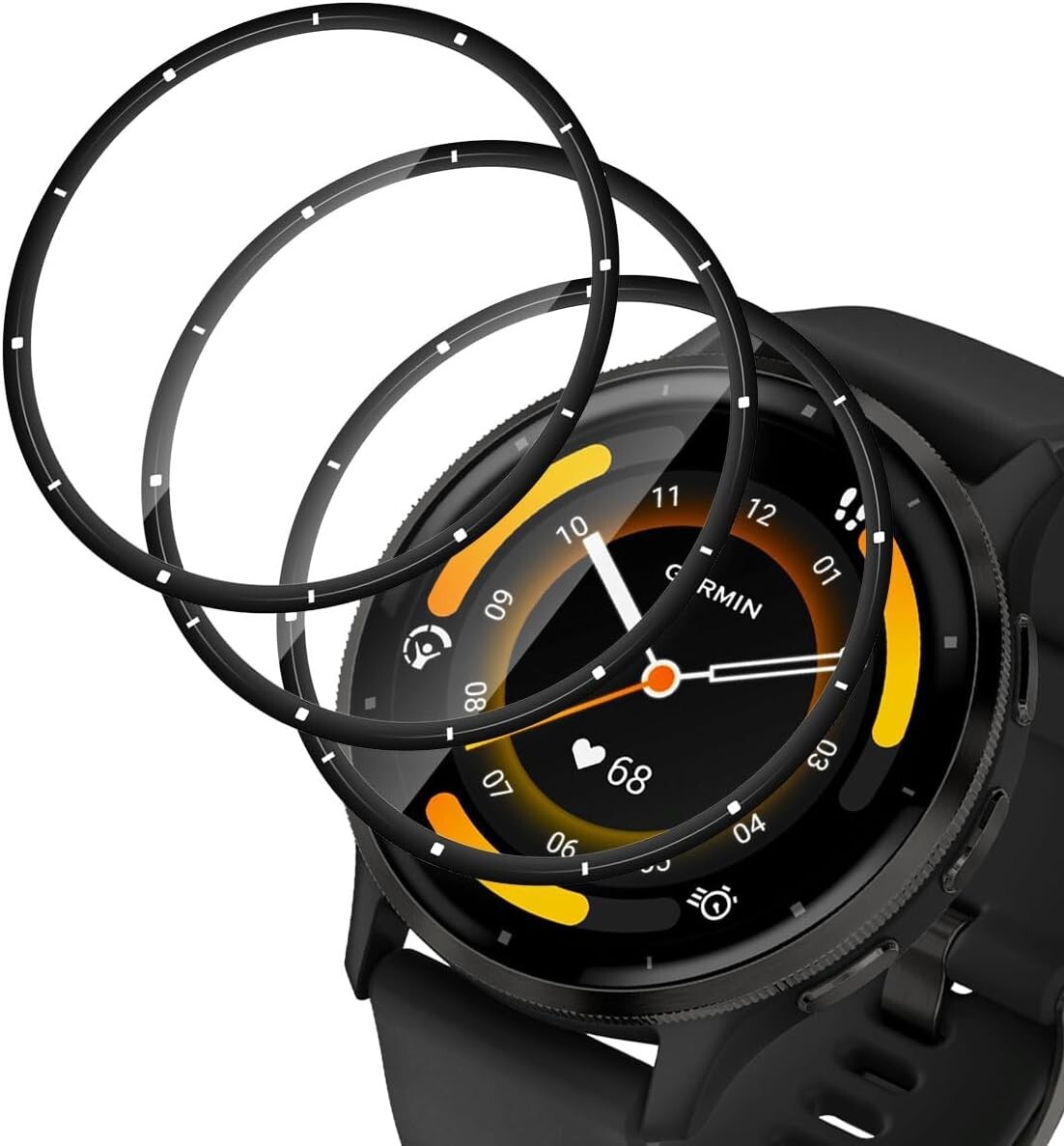 3X 3D Tempered Glass Film For Garmin Venu 3 Full Screen CURVED