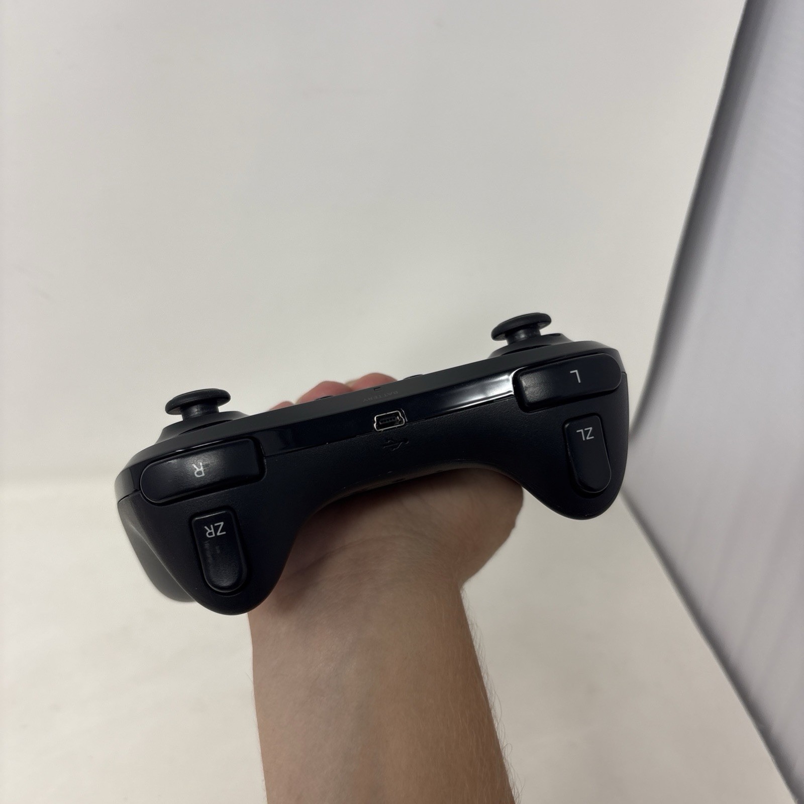 Nintendo Wii U Pro Controller Black WUP-005 Wireless Tested Working