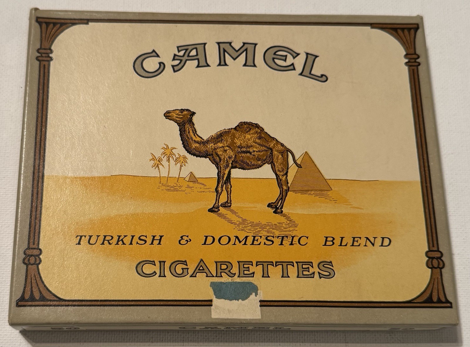Camel Cigarettes, Vintage Retail Box, 50 CT, Empty Box, Good/ Very Good Cond