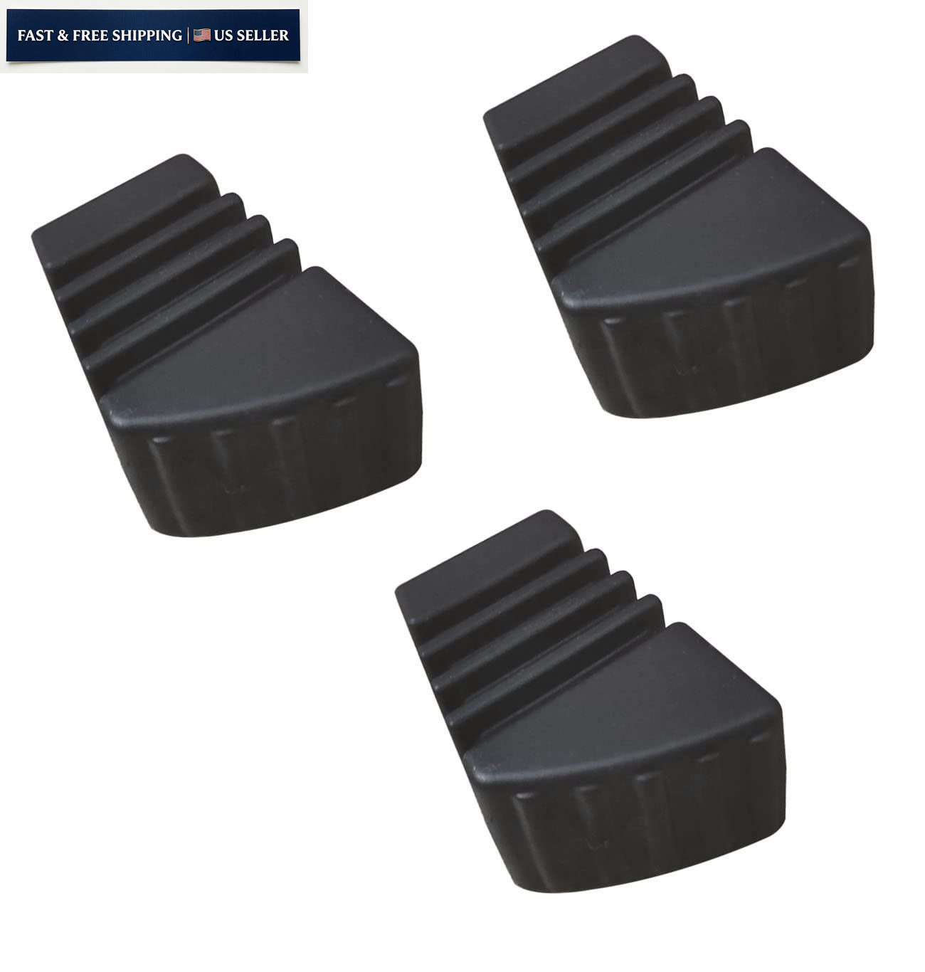TUOREN 3/Pack Drum kit Rubber Feet Rack Stand Leg Small - C