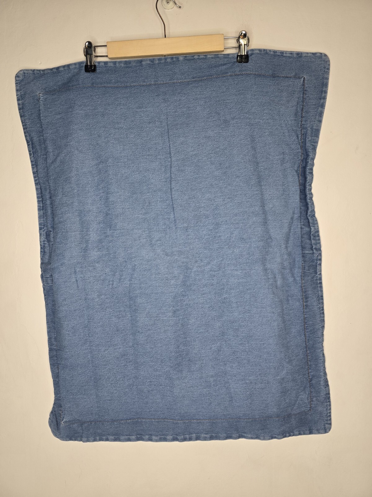 LNT Linens and Things Stone Washed Denim Blue STANDARD Pillowcase 24” X 30”