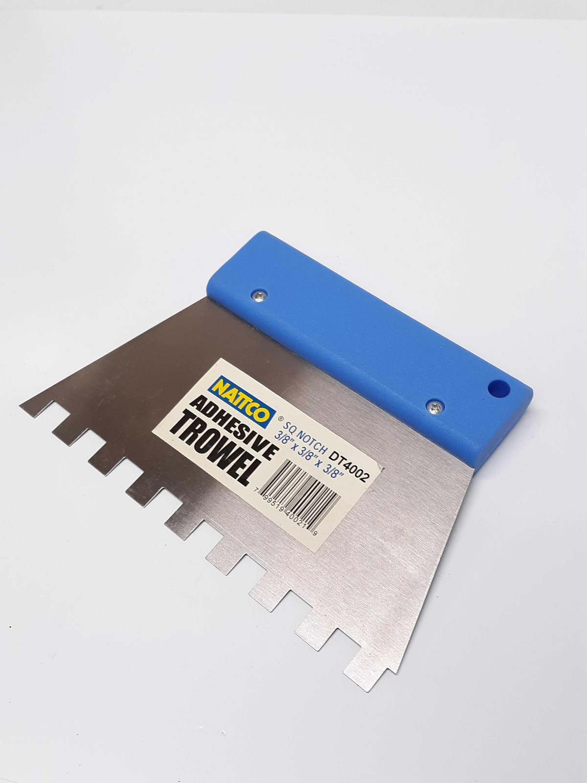 Nattco DT4002 Adhesive Trowel 3/8''x3/8''x3/8''