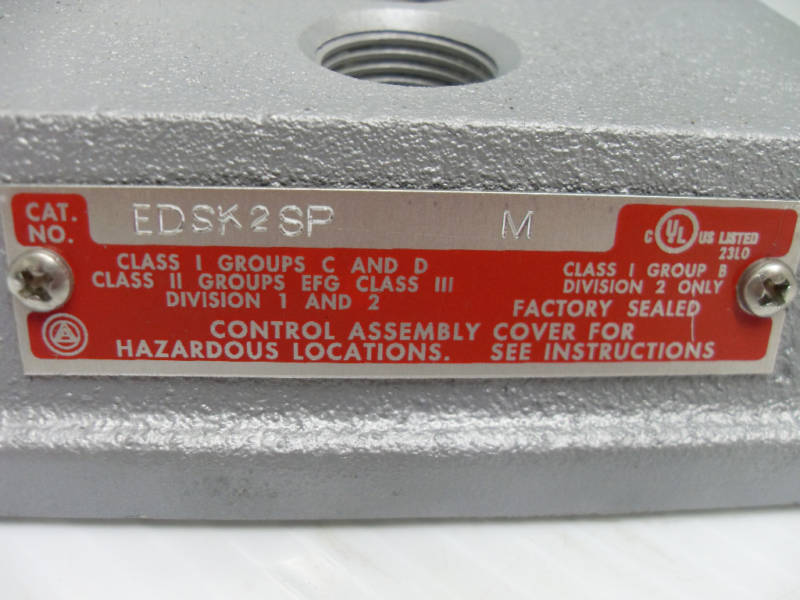 ⭐NEW IN BOX⭐ APPLETON EDSK2SP DOUBLE HOLE EXPLOSION PROOF COVER 🔴USA🔵