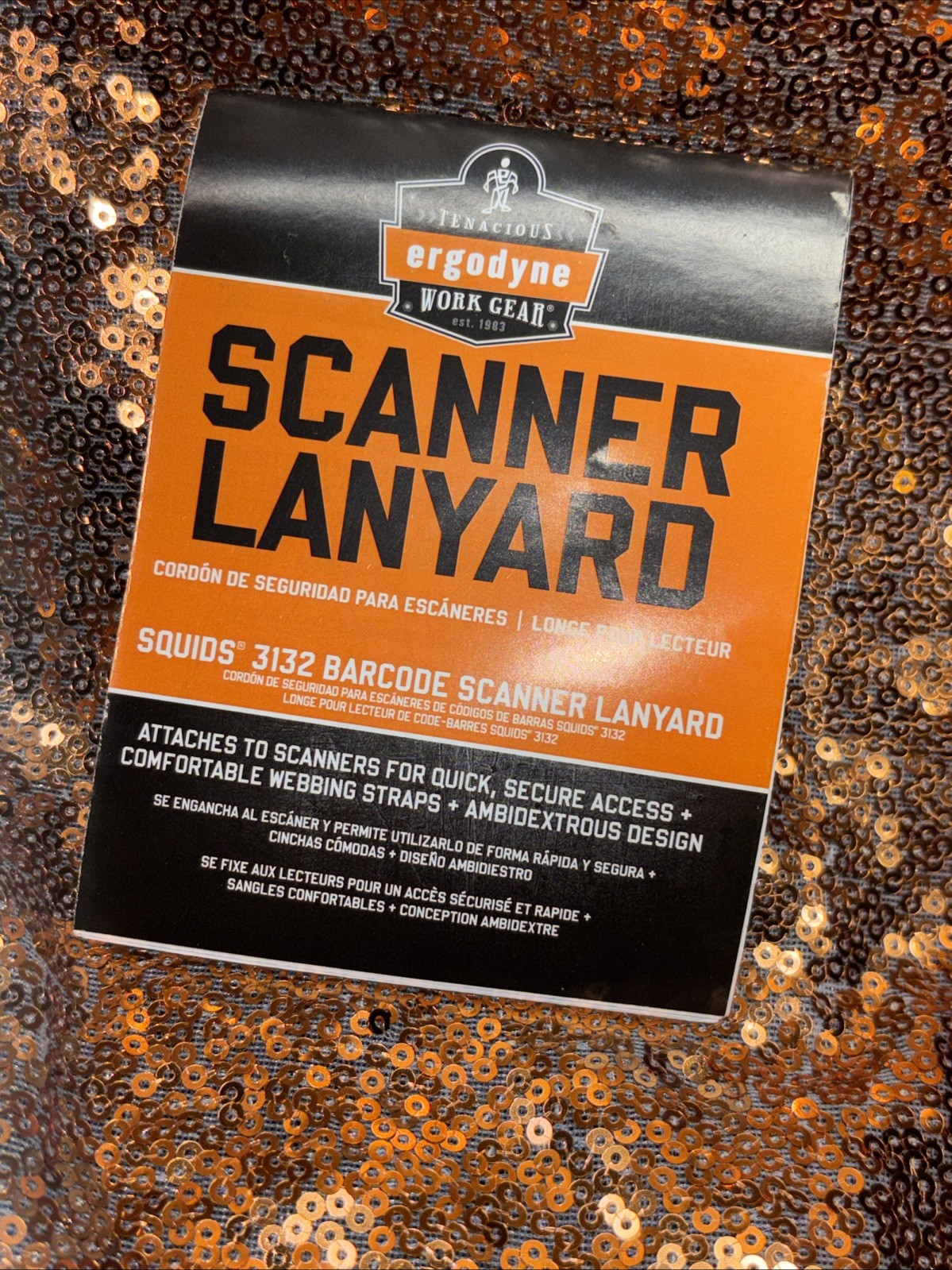 *Ergodyne Squids 3132 Barcode Scanner Harness, X-Large, Black*