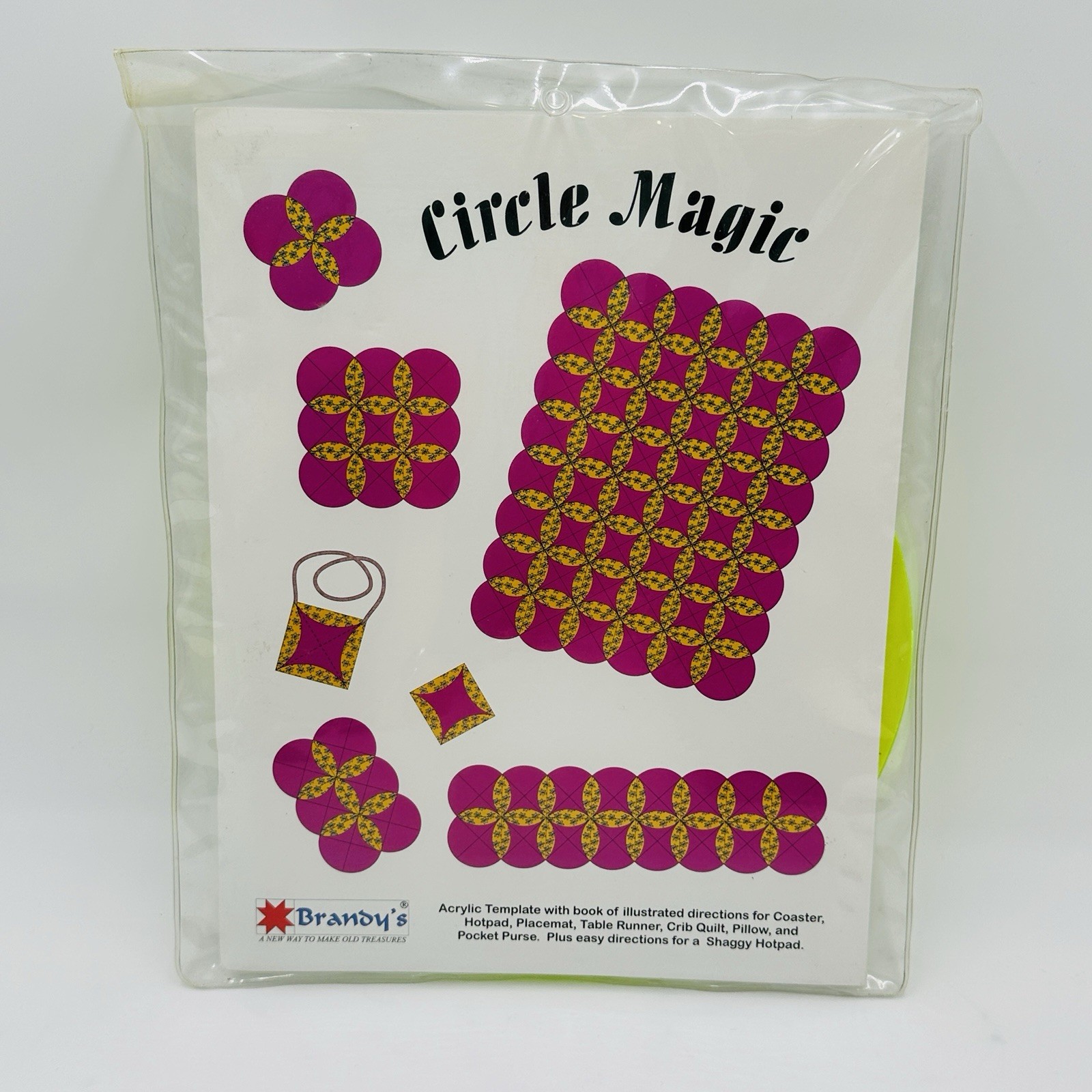 Quilting Circle Template & Illustrated Direction Book Circle Magic -Brandy's