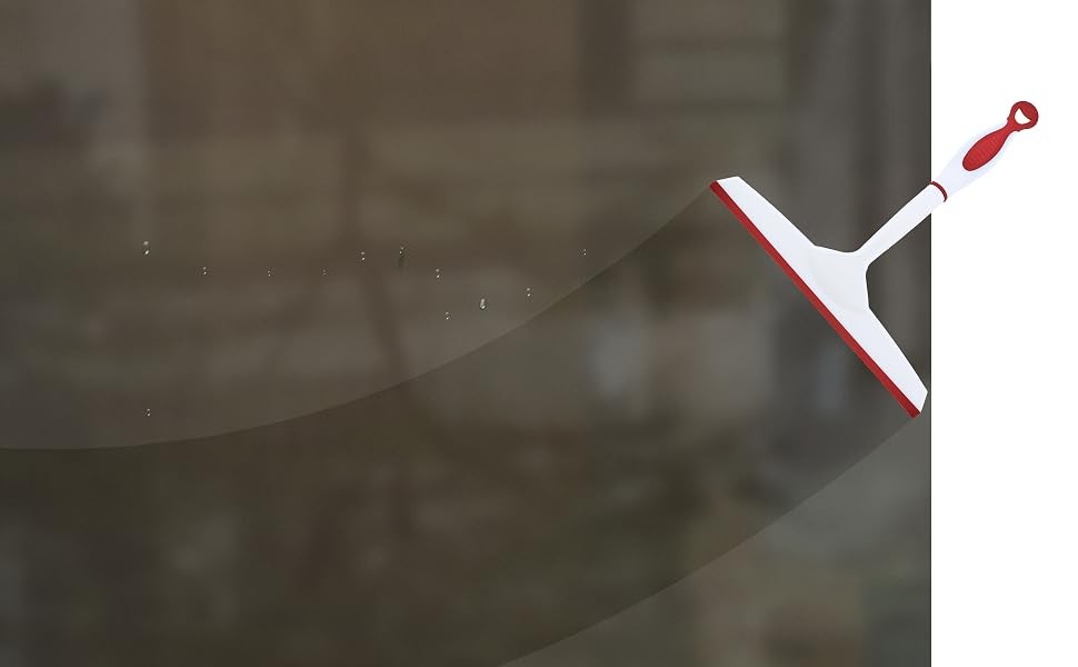 r "10 Window Squeegee Red Grip Handle