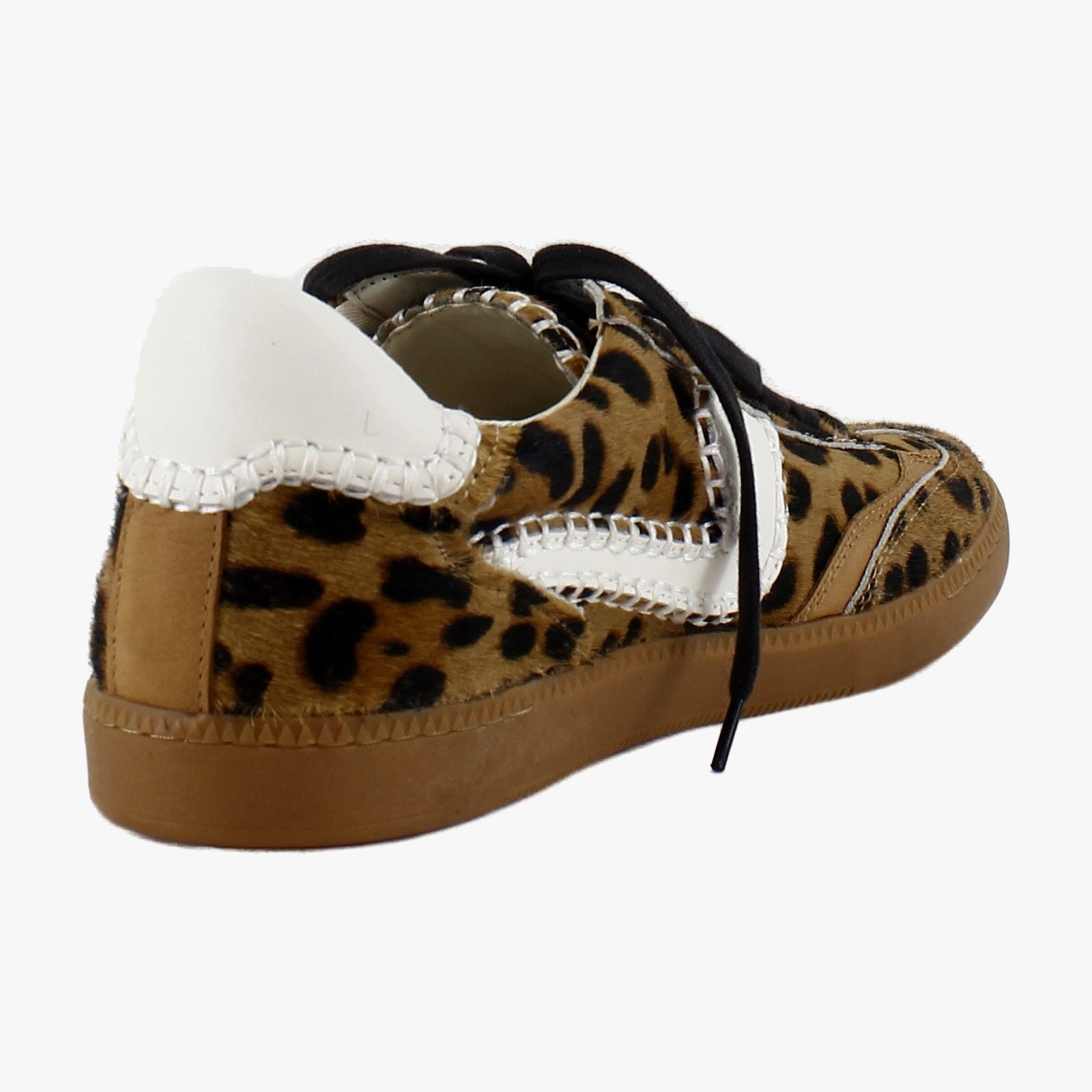Dolce Vita Notice Stitch Women's Fashion Sneakers Dark Leopard Calf Hair