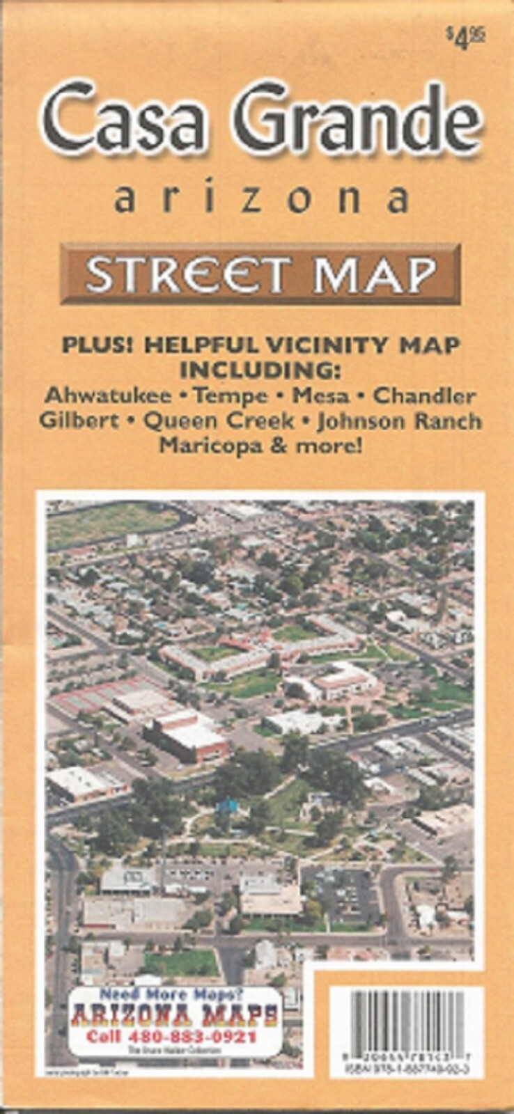 Casa Grande, Arizona Street and Recreation Map by Wide World of Maps  20 Edition