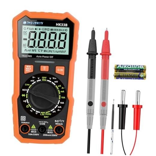 Multimeter Tester Digital Multimeter with DC AC Voltmeter and Ohm 2000 Counts