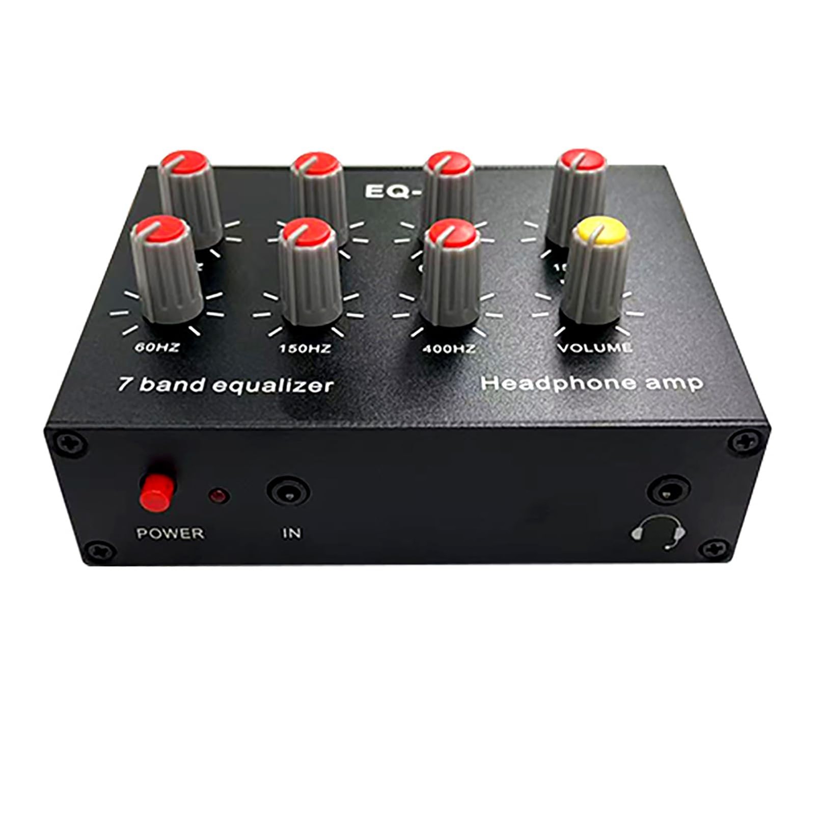7 Band Sound Equalizer with 3.5mm Interface, Dual Channel Digital Equalizer, ...