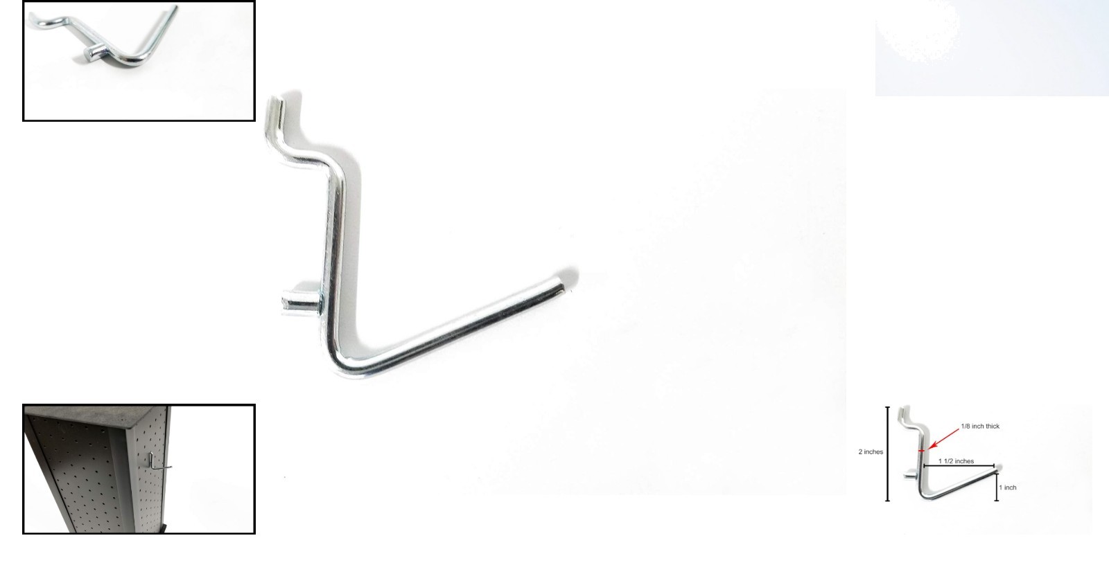 Versatile 50-Pack Metal Hooks for Efficient Tool & Jewelry Storage Solutions