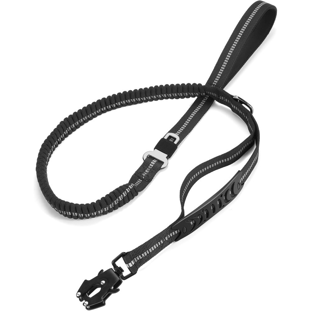 Heavy Duty Dog Leash, 4-6FT Shock Absorbing Dog Leashes with Traffic Handle and