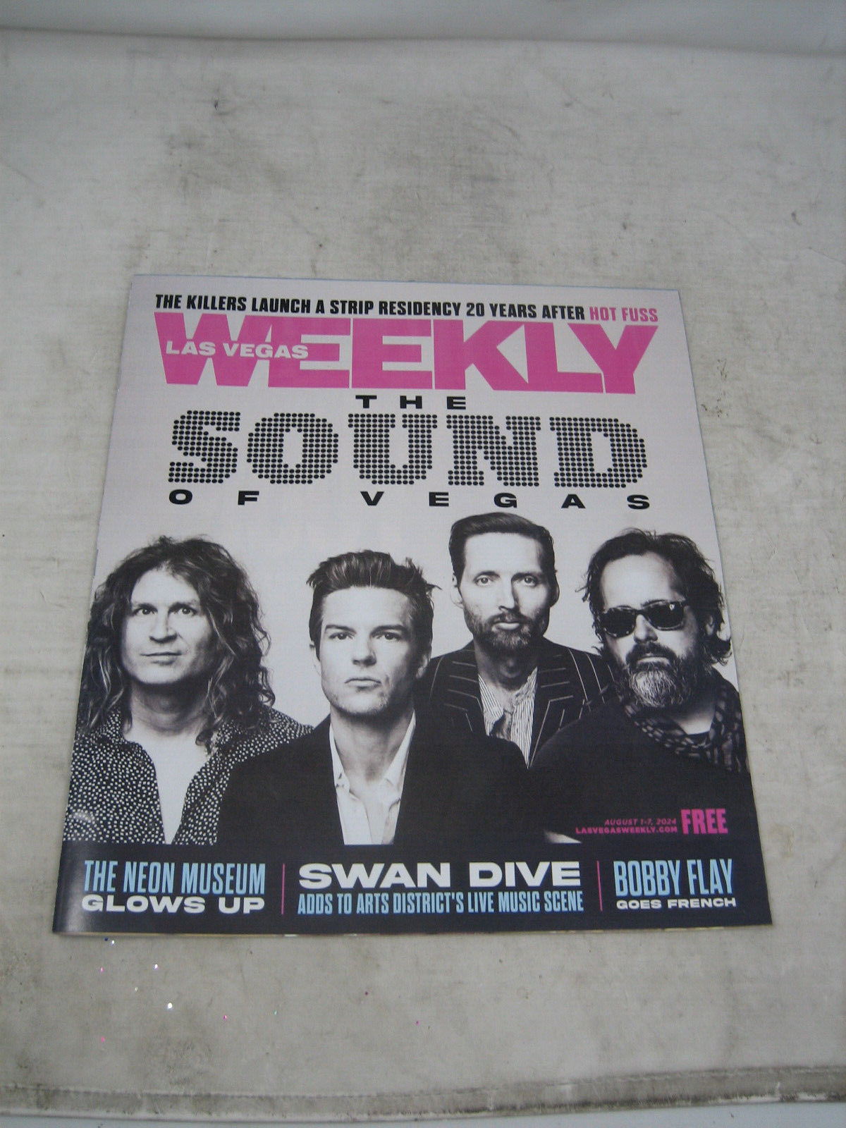 LAS VEGAS WEEKLY MAGAZINE AUG 1-7 2024 SOUND OF VEGAS ISSUE THE KILLERS