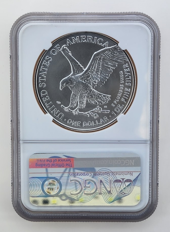 2021-(S) Silver Eagle T-2, NGC MS70 - FDI