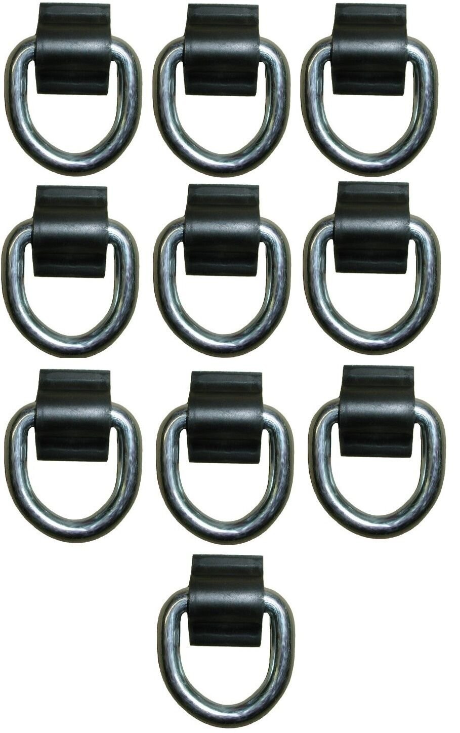 10 - 3/8" D Ring 5000# Weld On ATV Motorcycle Rope Tie Trailer Truck
