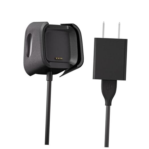 Charger Replacement Charging Cable Dock Cradle with USB Cord for Fitbit Versa 2