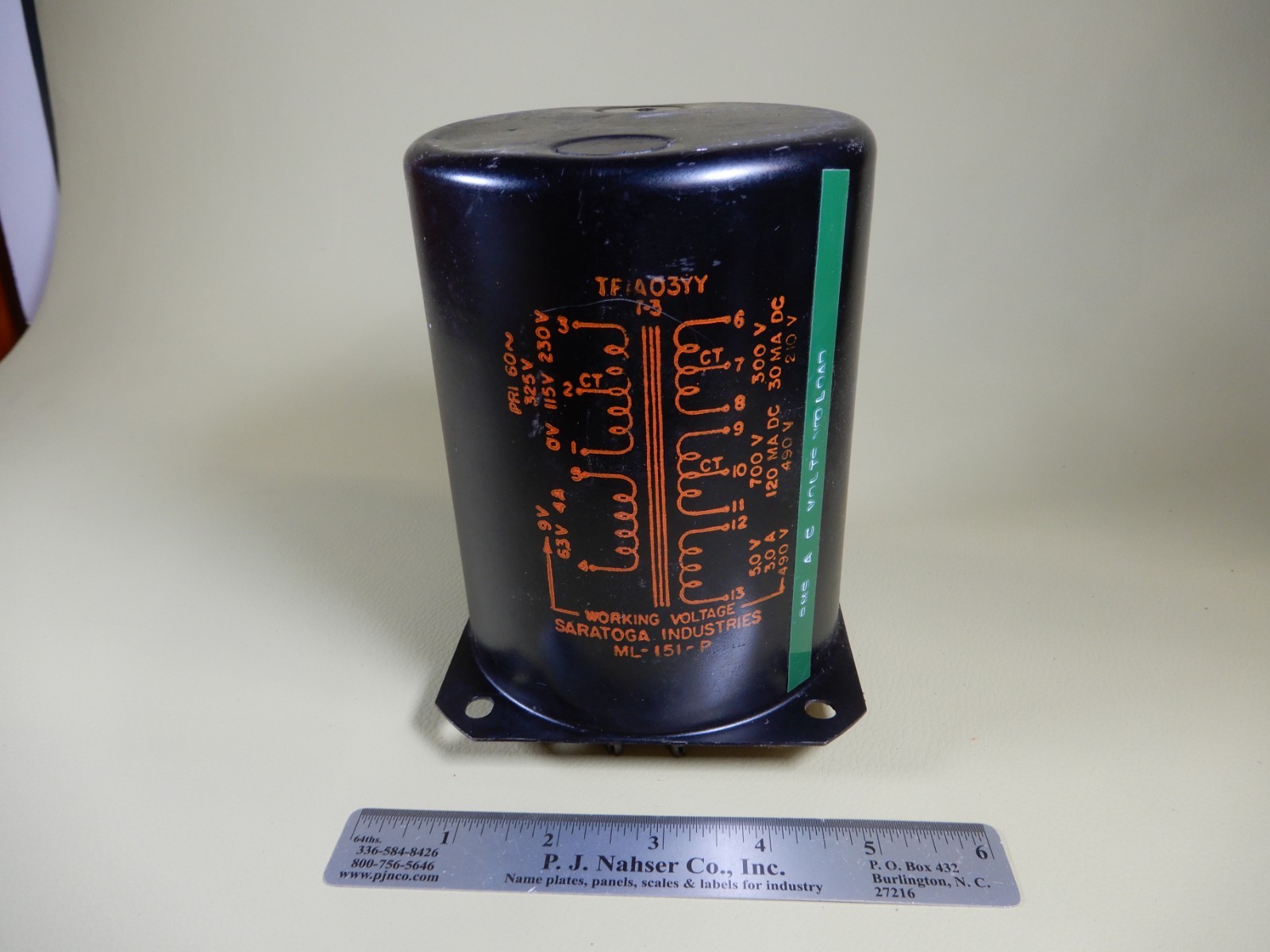 Saratoga Large Tube Amplifier Power Transformer 700V 120ma, 300V 30ma, 5V 3A ++