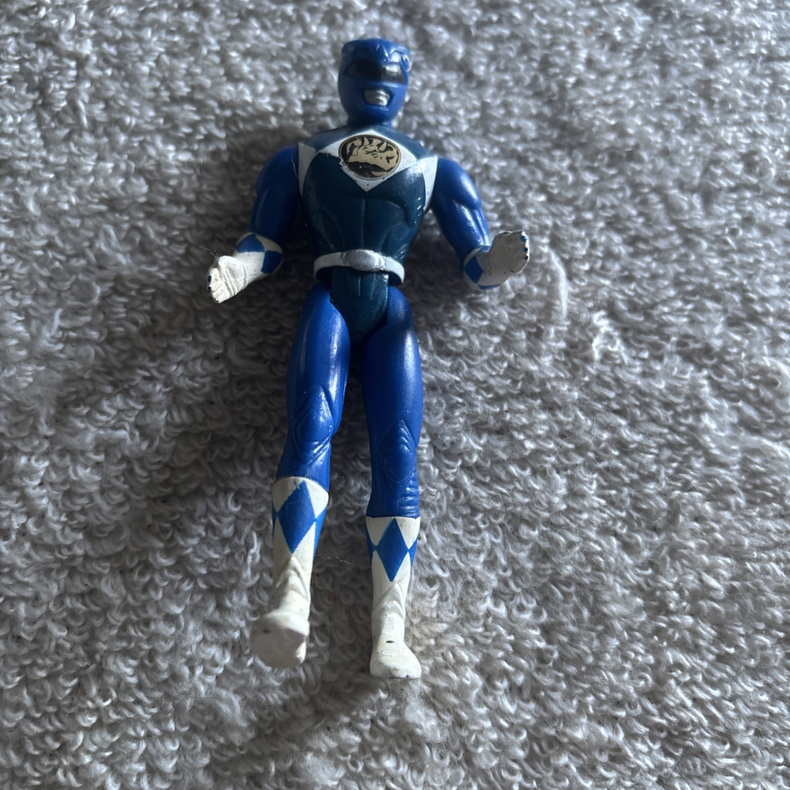 Mighty Morphin Power Rangers BLUE Ranger 4" Action Figure Saban 1995