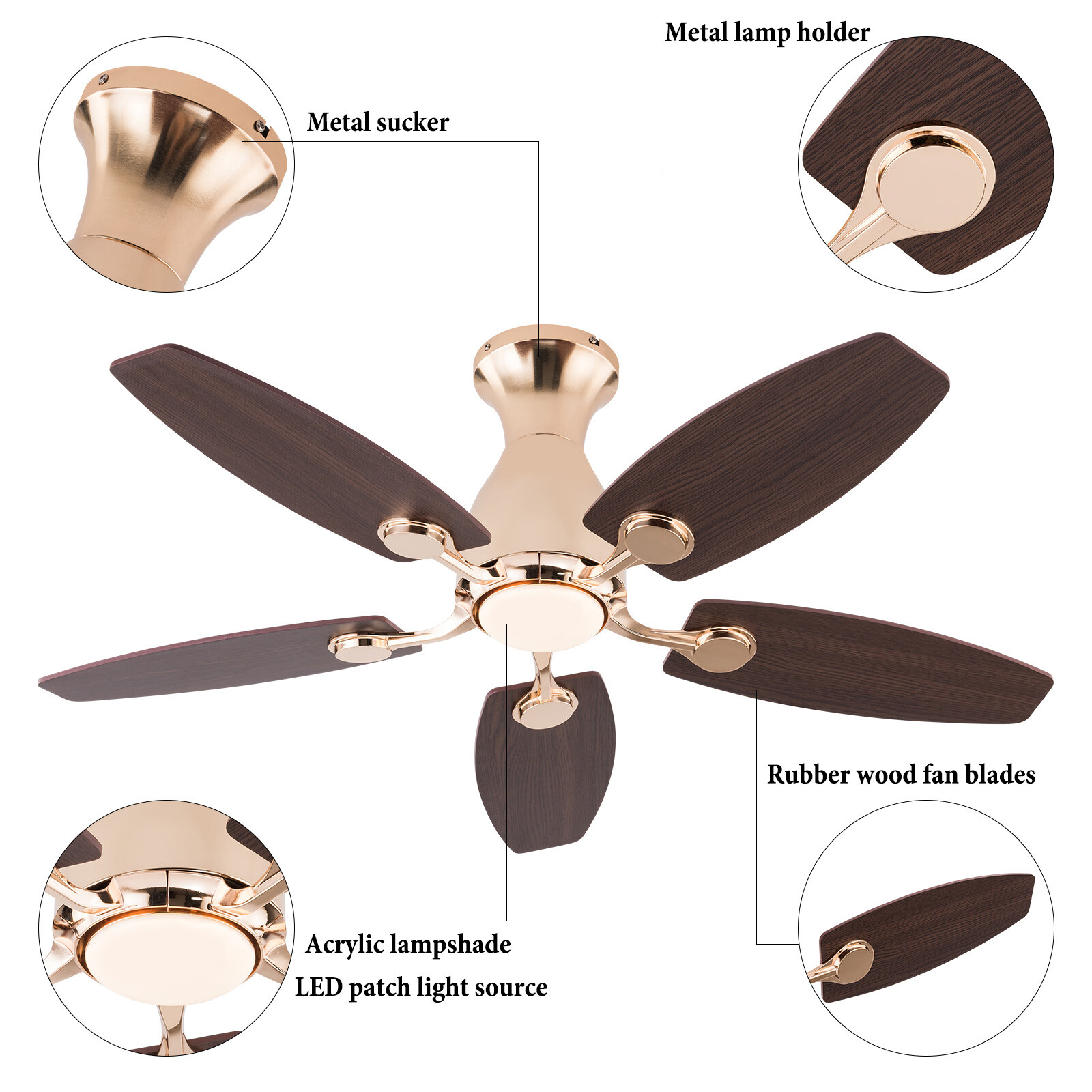 Ceiling Fan Chandelier, Ceiling Fan with Remote, Ceiling Fans with Lights