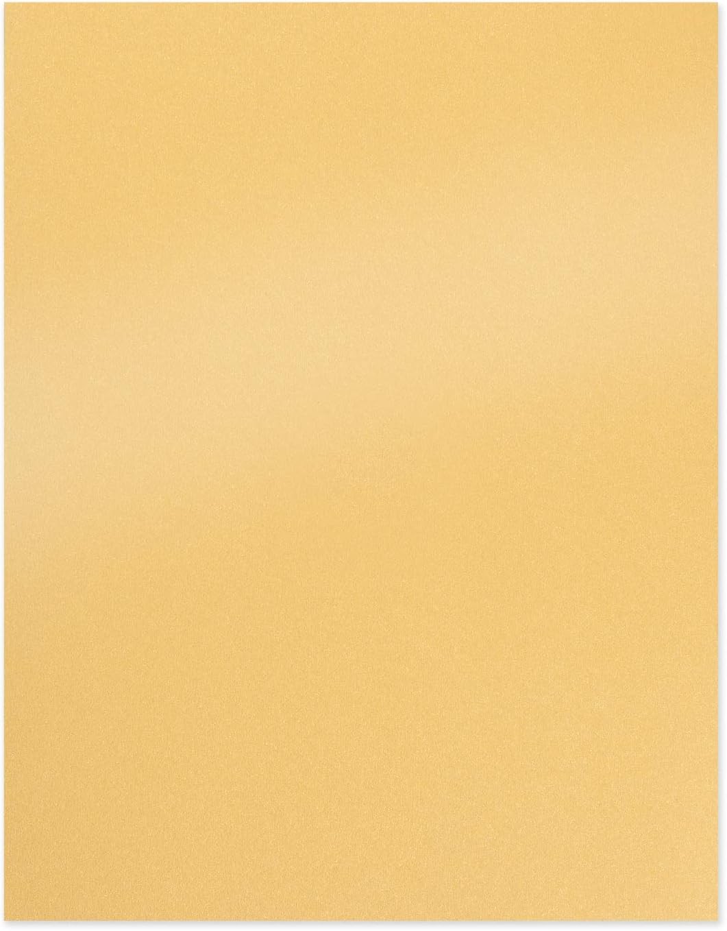 Gold Metallic Craft Paper 100-Pack, 8.5x11" Printer Friendly 80lb
