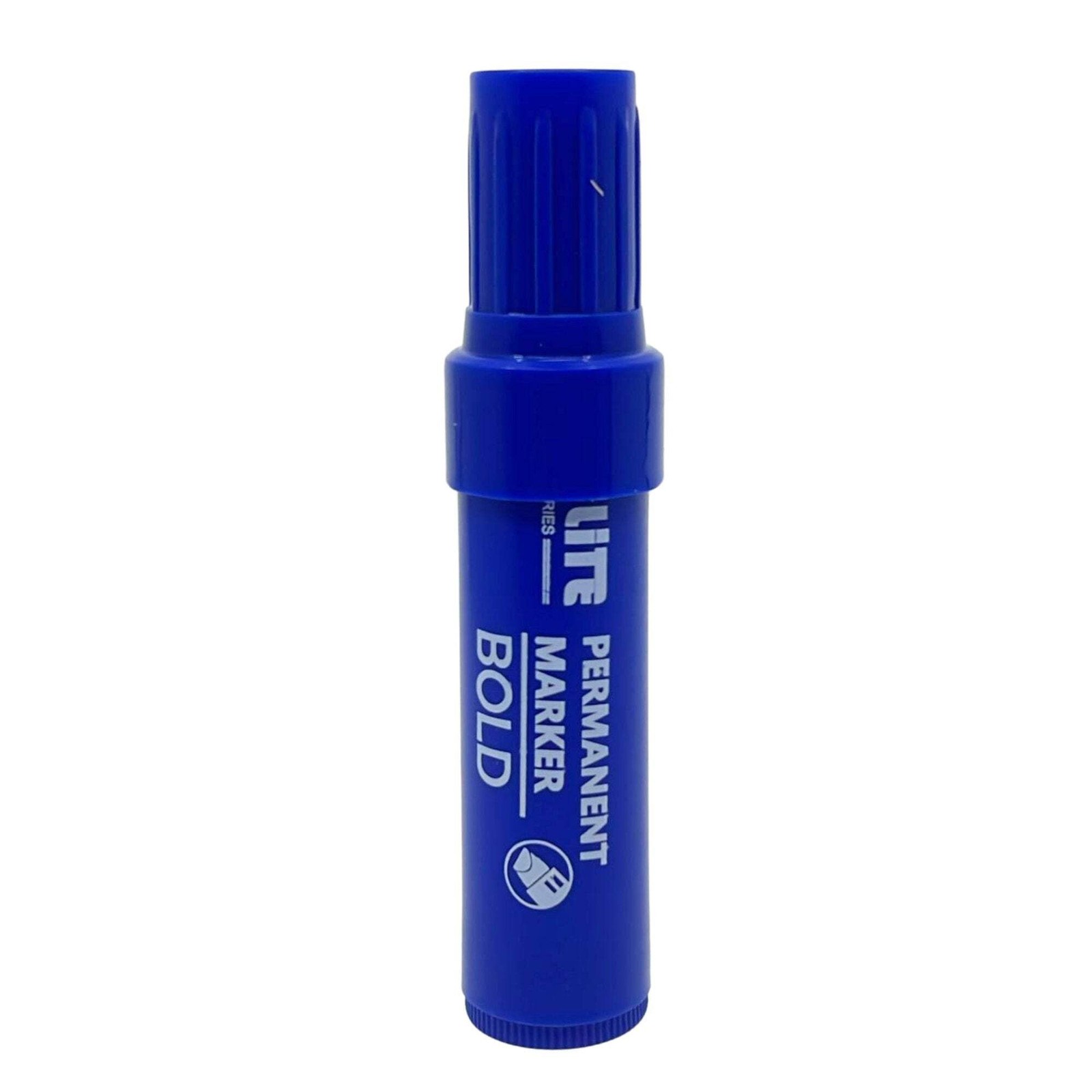 Elite Series –Jumbo Blue Permanent Markers – Long-Lasting: 1 Pack
