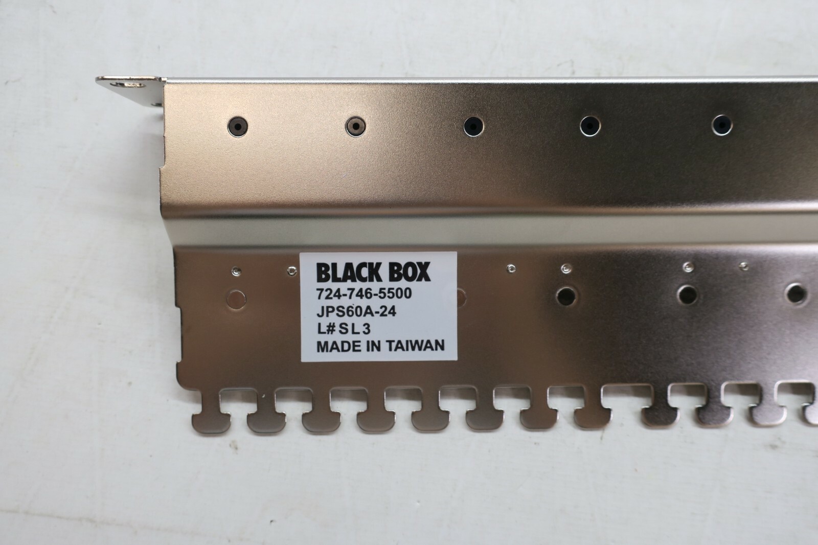 Black Box Network Services JPS60A-24 Cat6 Shielded Patch Panel 24 Port Universal