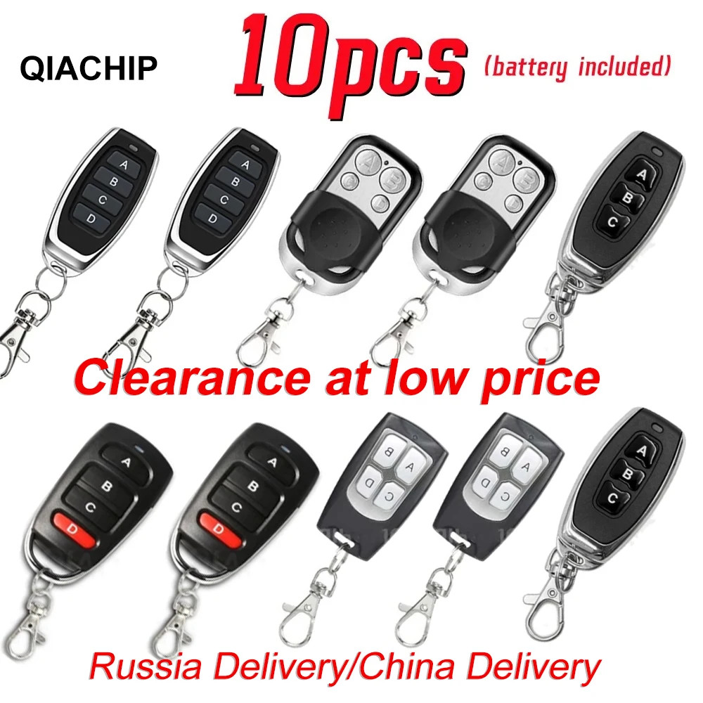 10pcs 433MHZ Remote Control 4 Channel EV1527 Transmitter Momentary Mode Self Loc