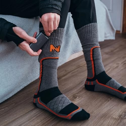 Fieldsheer Merino 2.0 Wool Heated Socks for Men with Wireless Remote Control,