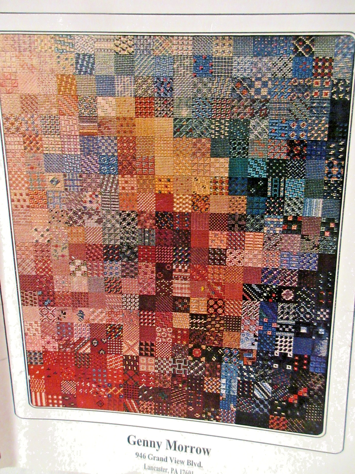 HTF Genny Morrow NOVA Needlepoint Booklet Spiral Bound Autographed!