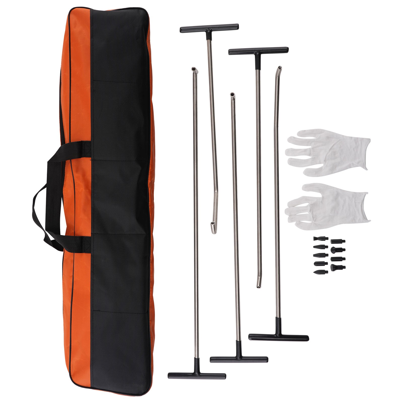 16 Pcs Dent Repair Tool Kit Paintless Removal Stainless Steel Rods Set PDR