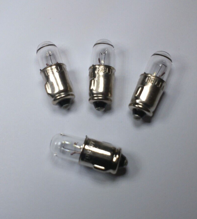 HELLA DASH LIGHT BULBS 4 PACK 6V 1.2W VOLKSWAGEN T1 BUG BEETLE T2 BUS GHIA 46-66