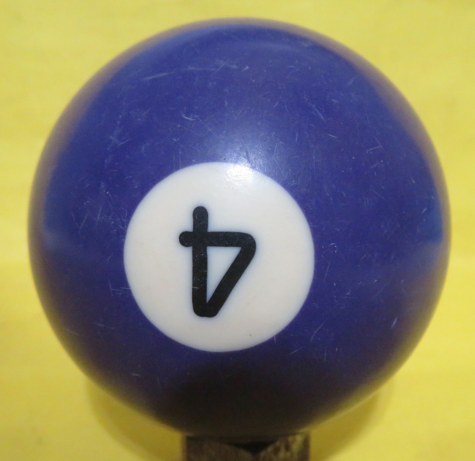 Vintage Replacement Pool Ball Billiards Circle #4 Gear Shift Cane Topper