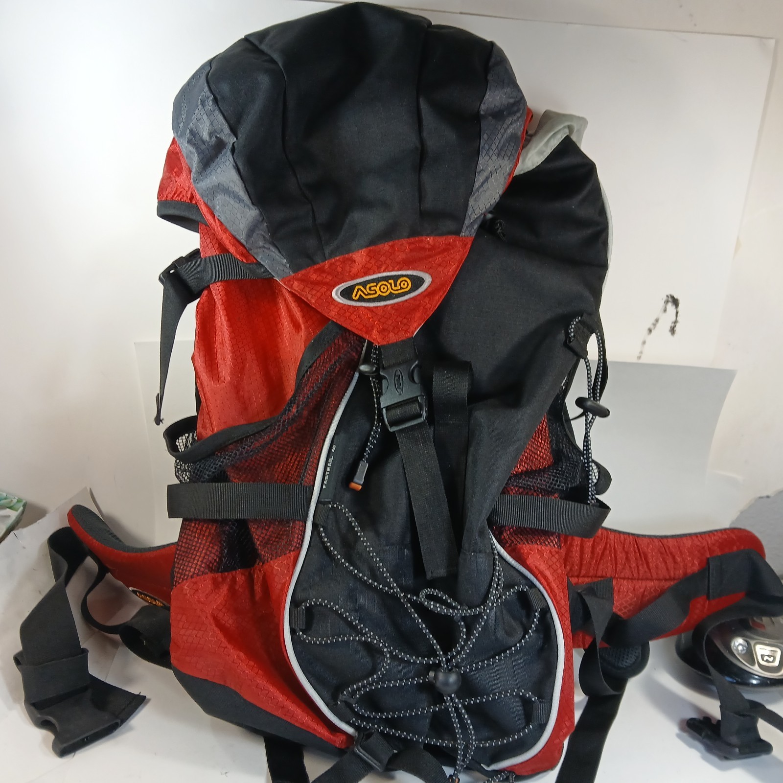 Asolo Backpack Fastrail 40 Camping Hiking Red Black Rigged Frame
