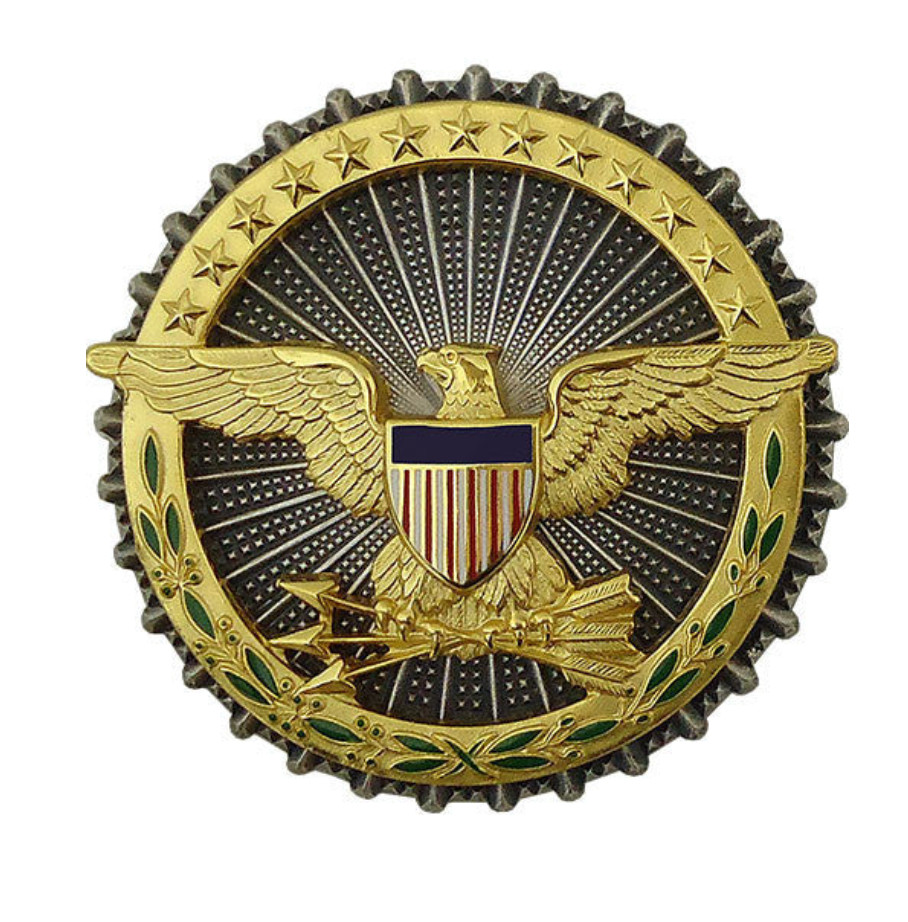 GENUINE U.S. Army Identification Badge: Secretary of Defense - oxidized