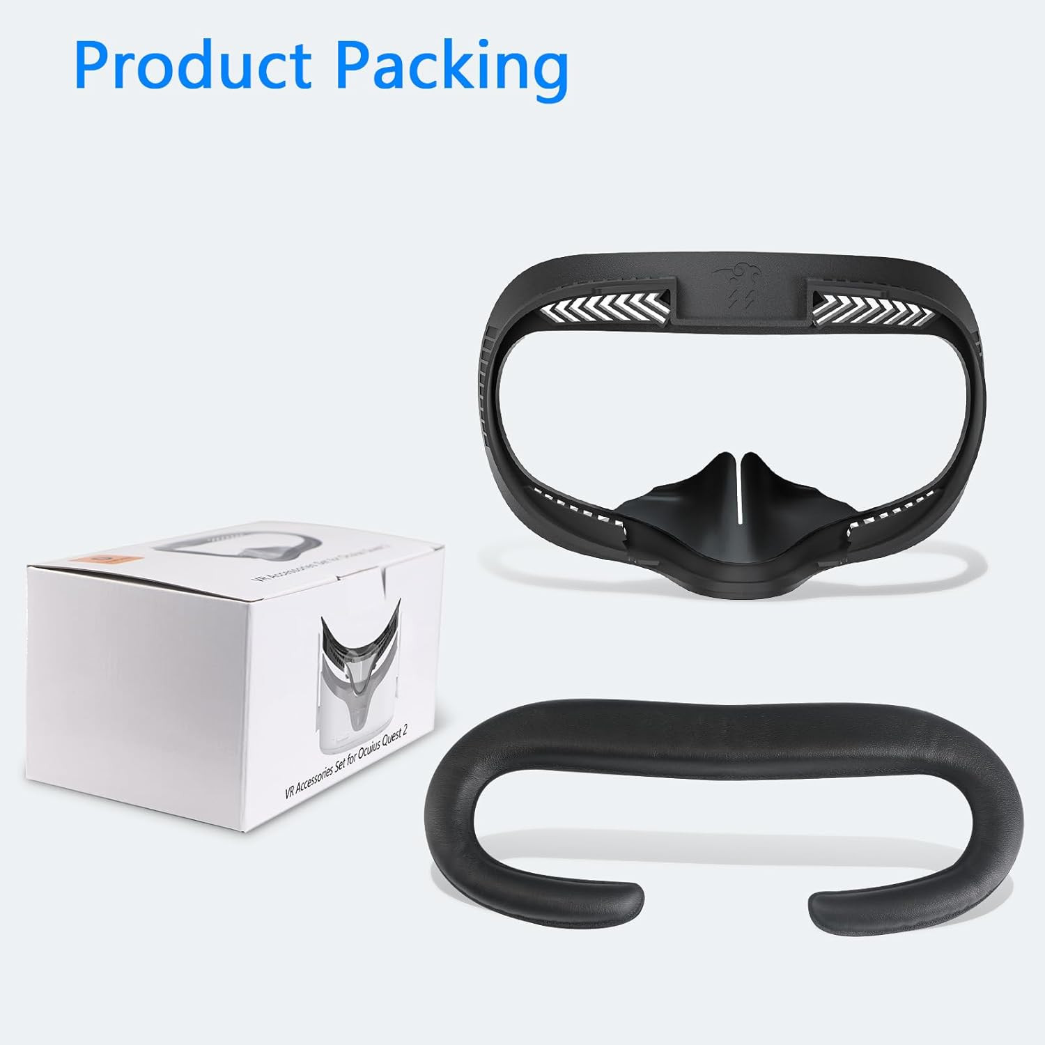 Compatible with Oculus Quest 2 Face Bracket Replacement,Vr PU Leather Face Pad