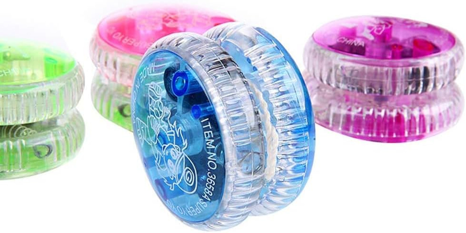 LED Light Up Yo Yo Yoyo for Kids Beginner Yo Yo 4 Pack (4 Pack LED Light Up Yo Y