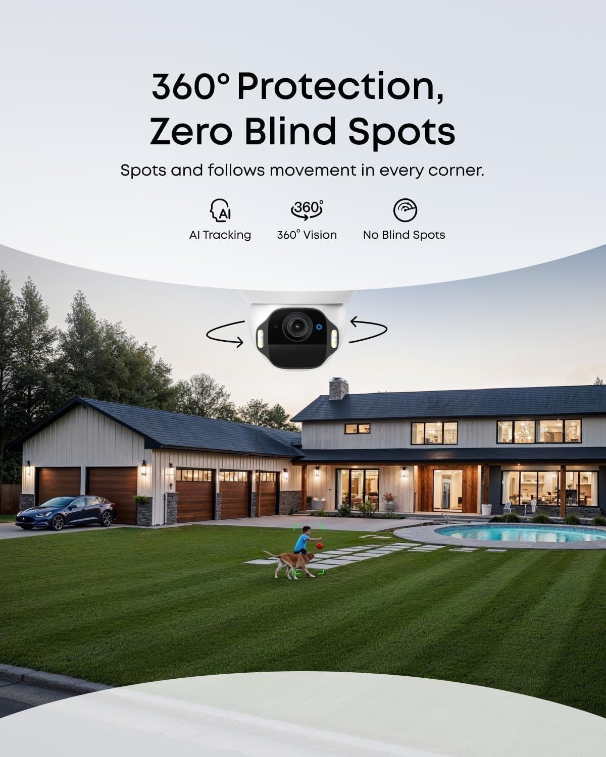 eufy SoloCam E42 4K Security Wireless Outdoor Solar Powered AI Motion Tracking