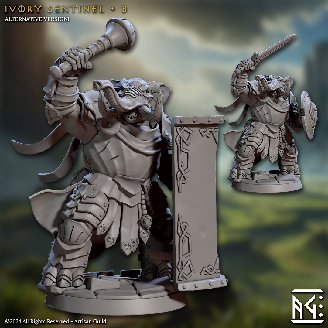 Loxodon B - Paladin / Fighter - Artisan Guild - Dungeons and Dragon