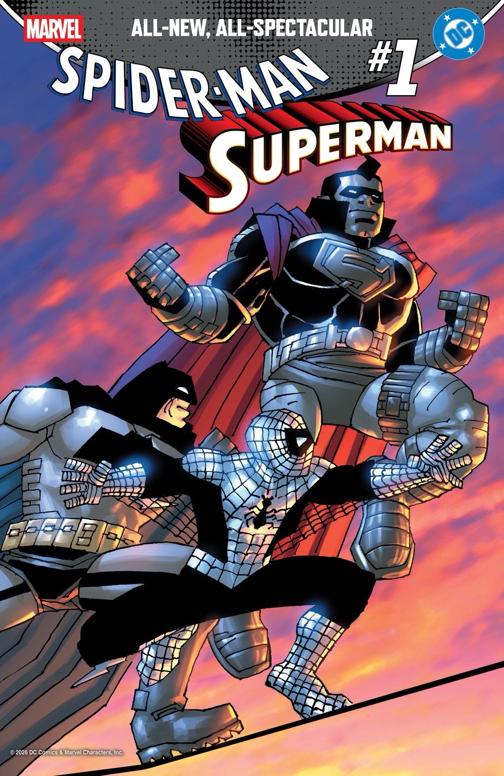 🔥 SPIDER-MAN SUPERMAN #1 FRANK MILLER 1:50 Ratio Variant