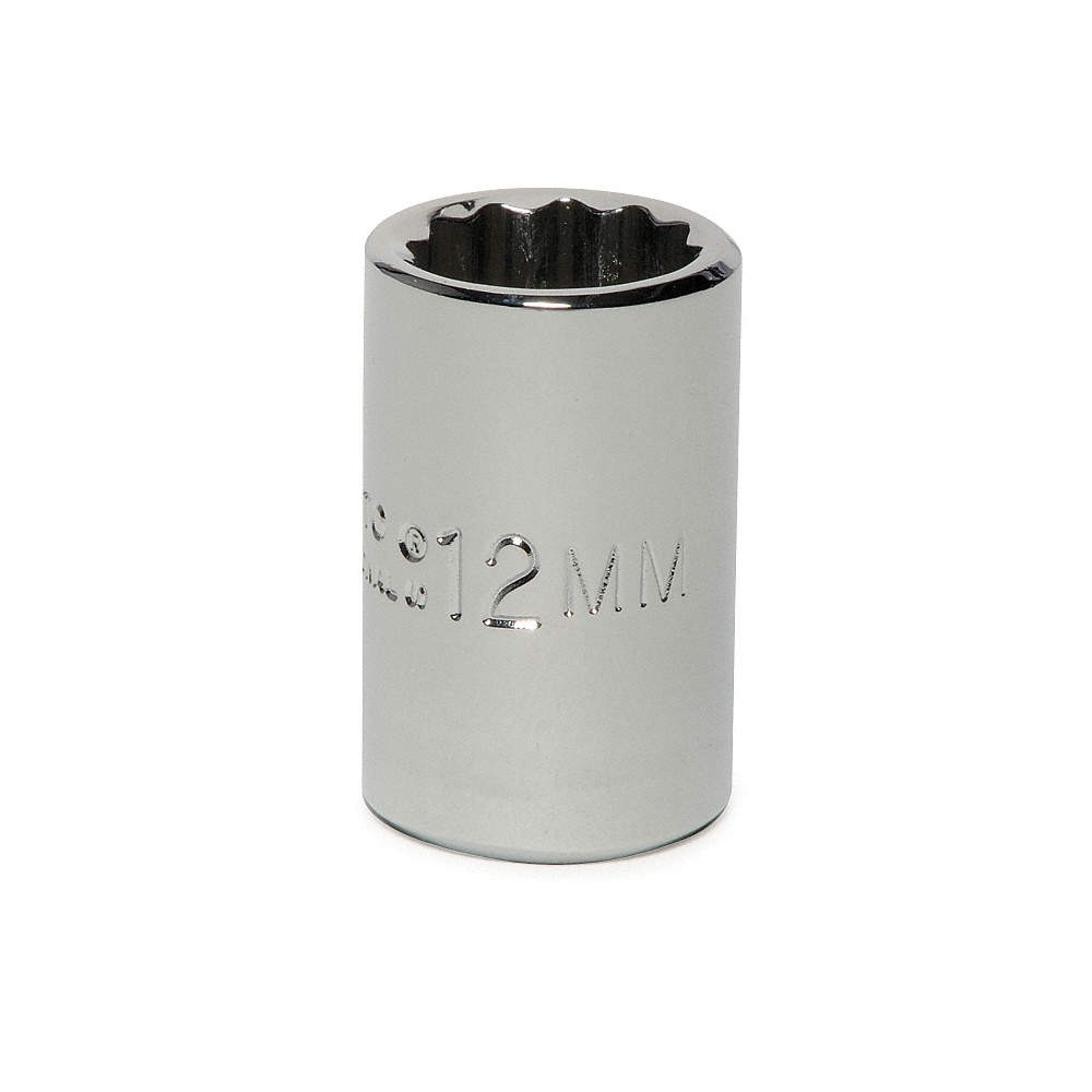 PROTO J5212M Socket, Steel, Chrome, 12 mm 429N92