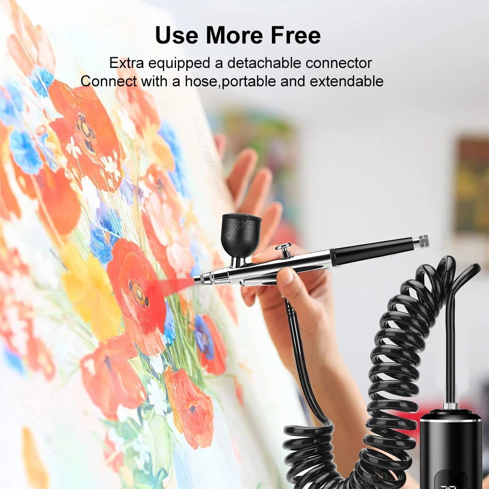 Portable Mini Compressor Airbrush Gun Spray Paint Artigia