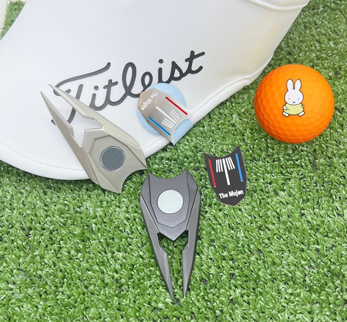 Golf Ball Marker, Golf Alignment Ball Marker for Putting, Golf Divot Tool