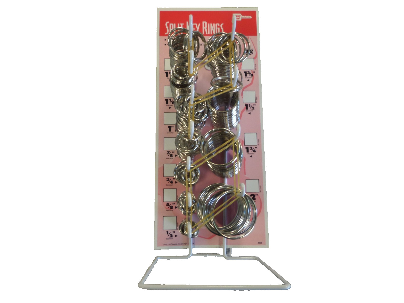 LUCKY LINE 36500 SPLIT KEY RING DISPLAY