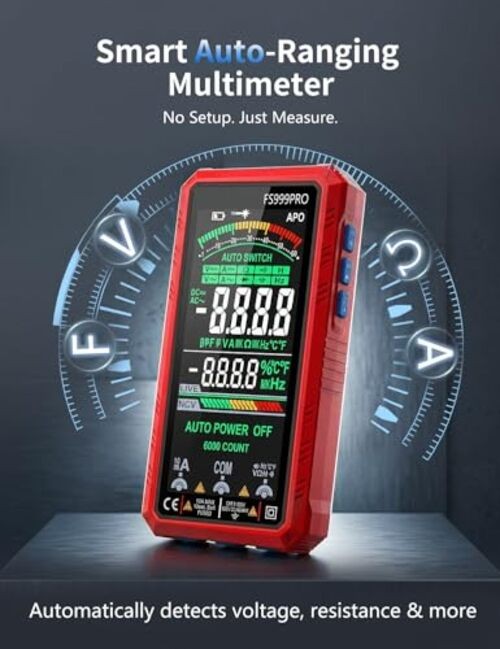Auto-Ranging Multimeter - 6000 TRMS TRMS - Digital Multimeter